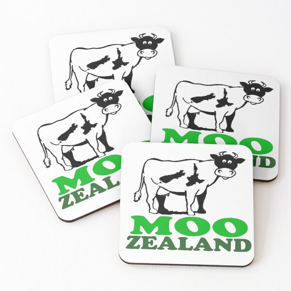 Item preview, Moo Zealand Funny Cartoon Cow Art designed and sold by Al Benge.
