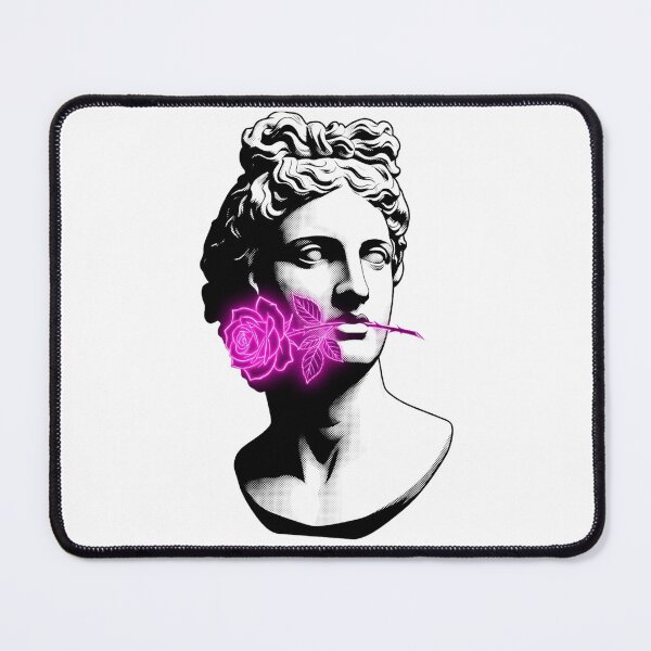 Item preview, Neon Rose Classical Bust - Vaporwave Greek Statue Aesthetic designed and sold by BMAMED2001.