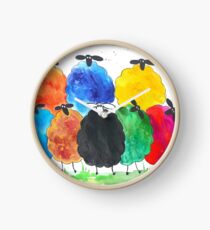 Reloj Colorido ovejas 2