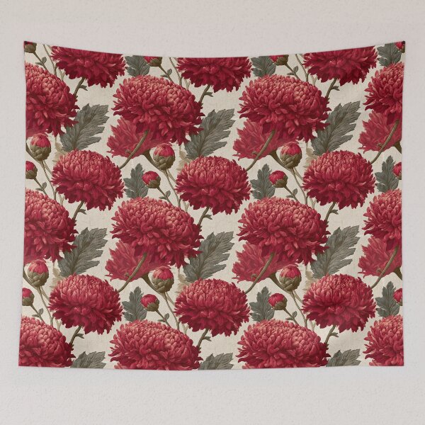 Item preview, Minimalistic Chrysanthemum Texture  - Birthday Flower Pattern - Birthday Gifts For Her designed and sold by RoyalStarsPatts.