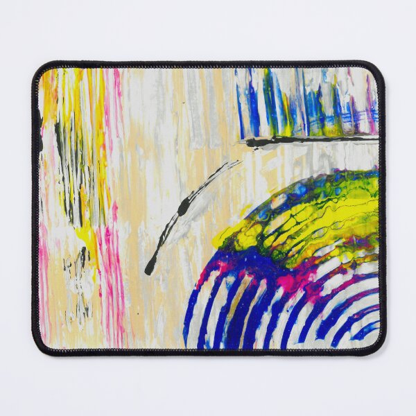 Item preview, Abstract Colorful Blue Yellow Pink Modern Painting designed and sold by BuckaBaby.