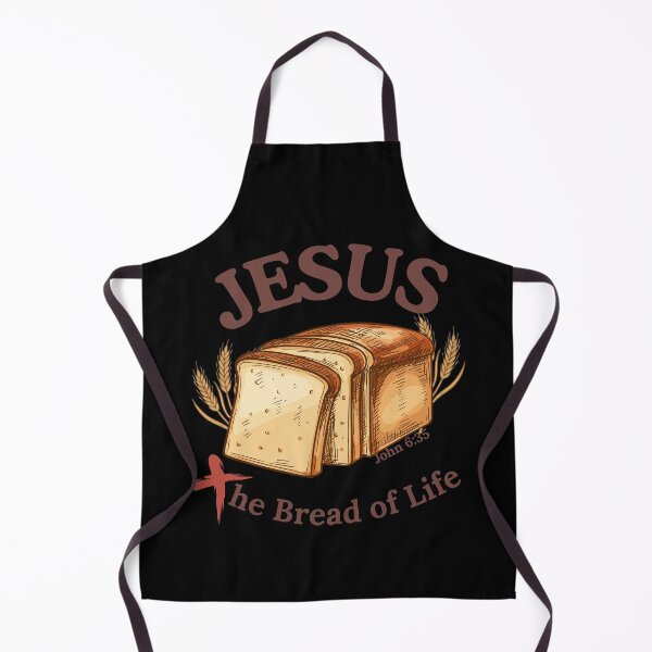 Item preview, Jesus Is the Bread of Life – John 6:35 Christian Bread & Wheat Farmhouse Design designed and sold by JupiterLemons.