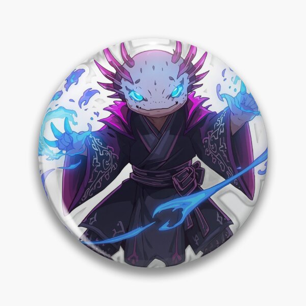 Item preview, Onmyoji Axolotl Sorcerer — Japanese Fantasy Art designed and sold by Tokyo Neo Noir Collective .