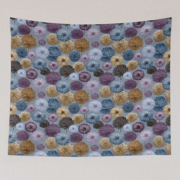 Item preview, Exotic Chrysanthemum Texture  - Flower Bouquet Pattern  - Anniversary Gift Ideas designed and sold by RoyalStarsPatts.