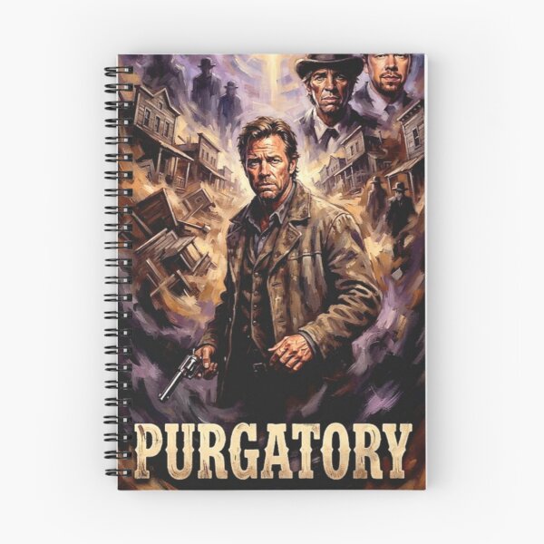 Item preview, Purgatory Retro Western Fantasy Drama Outlaw Tribute Art Movie Poster designed and sold by Art's Diner.
