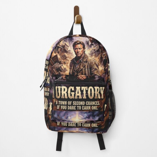 Item preview, Purgatory Retro Western Fantasy Drama Outlaw Tribute Art Movie Poster designed and sold by Art's Diner.