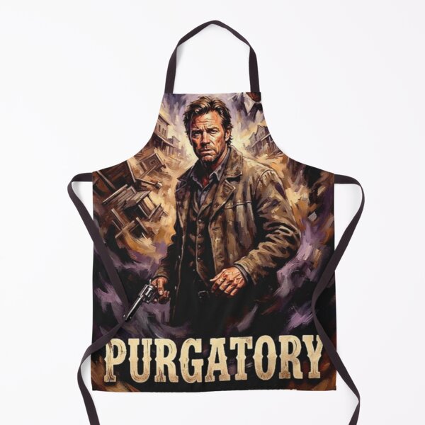 Item preview, Purgatory Retro Western Fantasy Drama Outlaw Tribute Art Movie Poster designed and sold by Art's Diner.