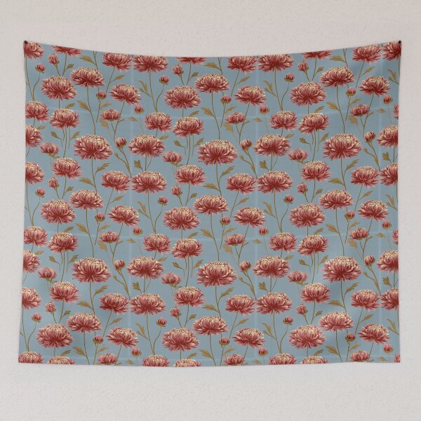 Item preview, Cute Chrysanthemum Flower  - Botanical Garden Pattern  - Anniversary Gifts designed and sold by RoyalStarsPatts.