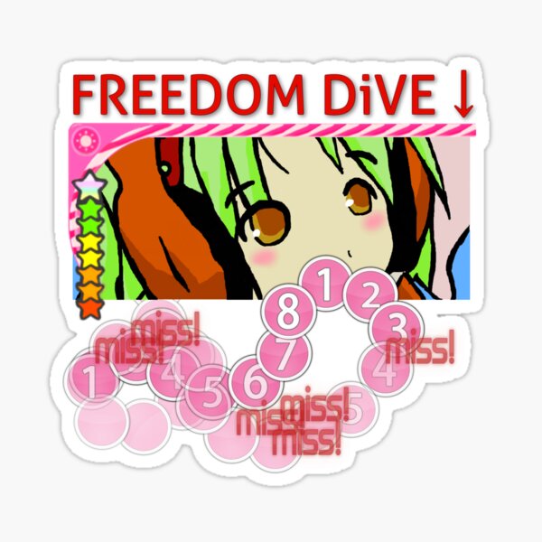 Freedom Dive Sticker By Asnatasia Redbubble