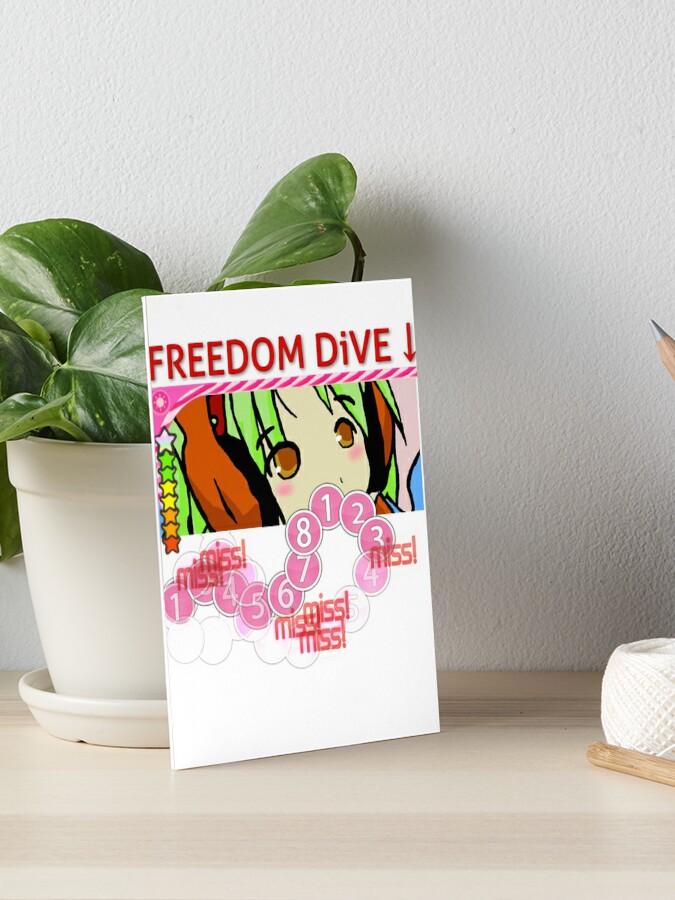 Freedom Dive Art Board Print By Asnatasia Redbubble