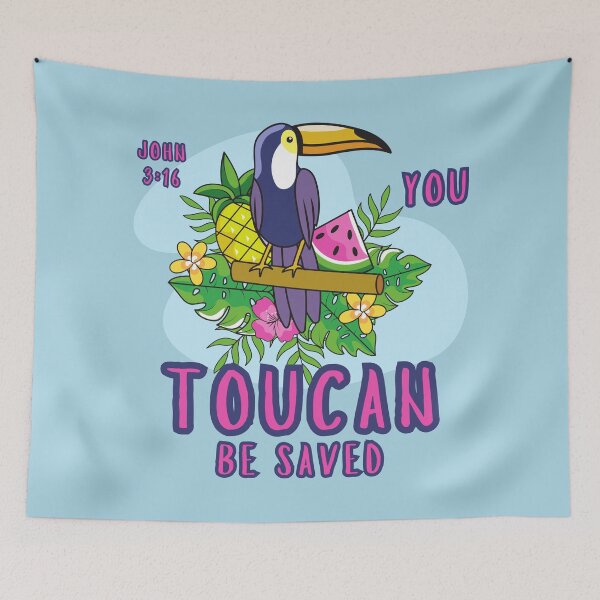 Item preview, You Toucan Be Saved John 316 Jesus Tropical Fruit Bird Funny Christian designed and sold by Forevermore.