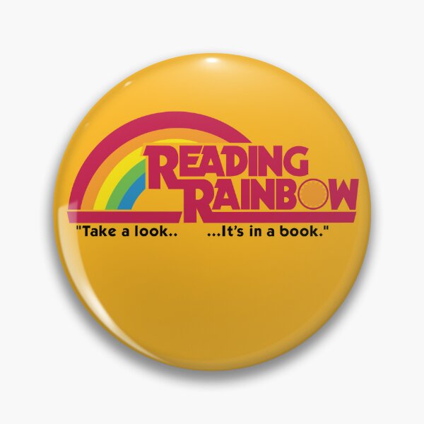 Item preview, Reading Rainbow Logo Take a look iconic slogan  designed and sold by Hair-brained  Haberdasher.