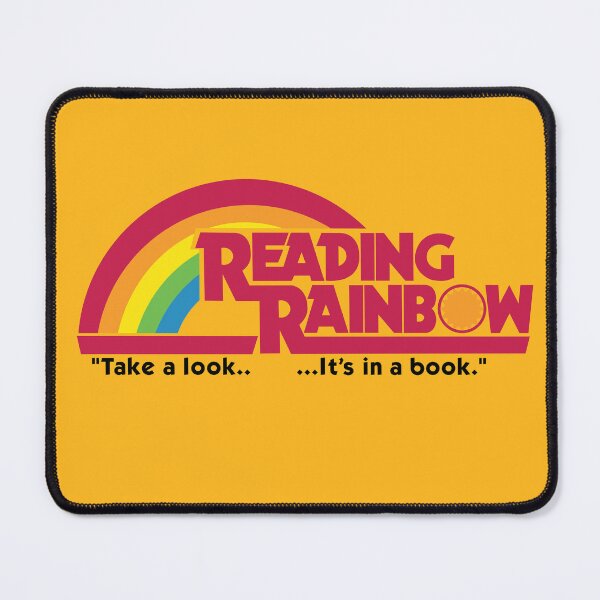 Item preview, Reading Rainbow Logo Take a look iconic slogan designed and sold by Hair-brained Haberdasher.