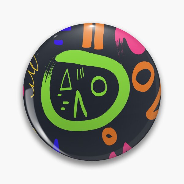 Item preview, Neon Doodles – Colorful Abstract Squiggle Pattern on Black designed and sold by BuckaBaby.