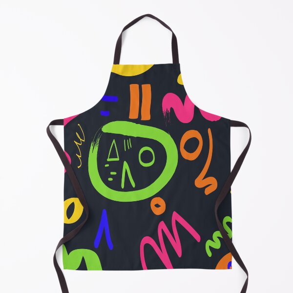 Item preview, Neon Doodles – Colorful Abstract Squiggle Pattern on Black designed and sold by BuckaBaby.