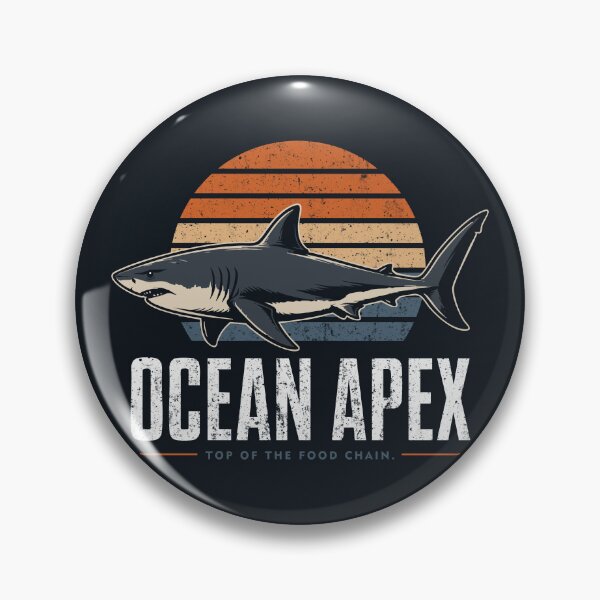 Item preview, Ocean Apex Shark Vintage Marine Life designed and sold by CamaleonDesigns.
