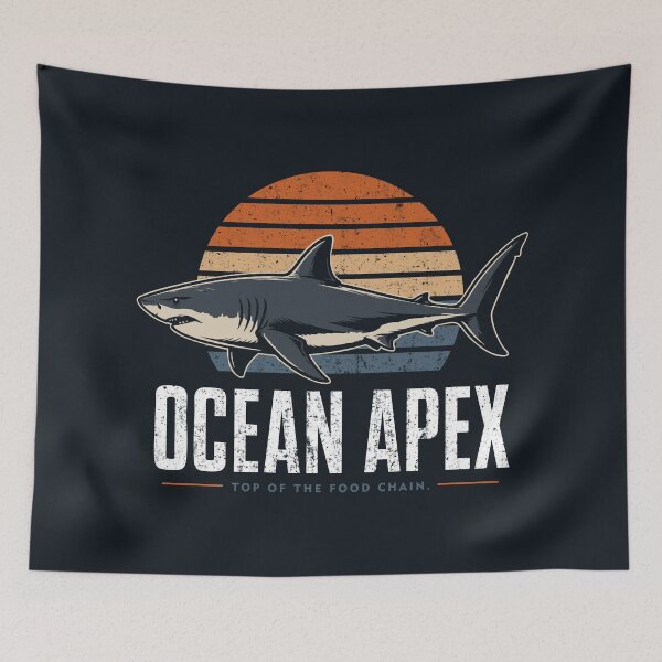 Item preview, Ocean Apex Shark Vintage Marine Life designed and sold by CamaleonDesigns.