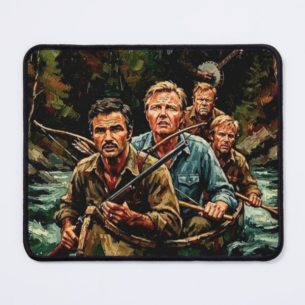 Item preview, Deliverance Retro Survival Thriller Adventure Canoe River Tribute Art Movie Poster designed and sold by Art's Diner.