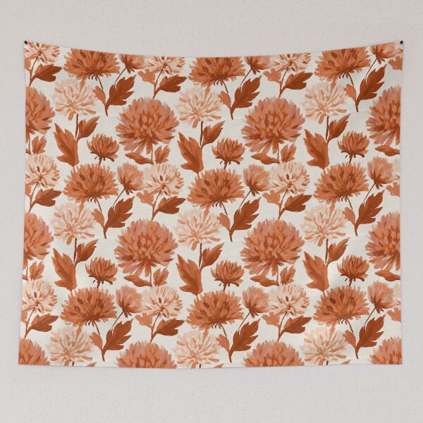 Item preview, Graceful Chrysanthemum Print  - Botanical Garden Pattern  - Best Gifts For Mom designed and sold by RoyalStarsPatts.