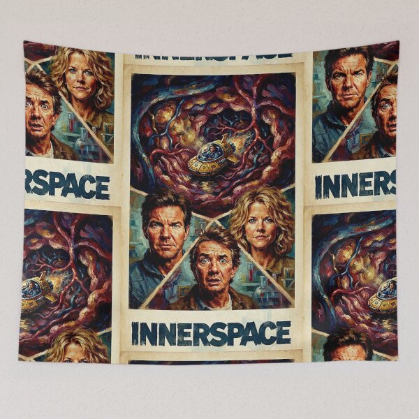 Item preview, Innerspace Retro Sci-Fi Comedy Action Adventure Tribute Art Movie Poster designed and sold by Art's Diner.
