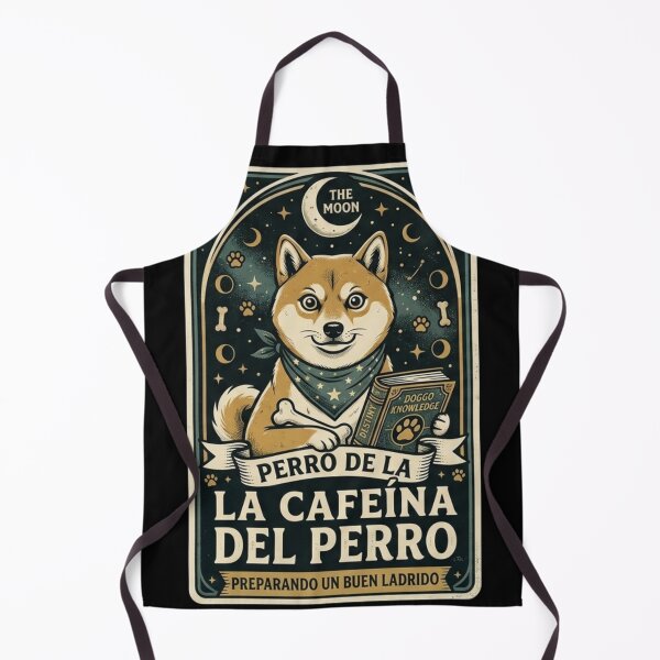 Item preview, The Caffeine Dog Tarot Card Funny Puppy Coffee Perro de la Cafeina designed and sold by piketo.