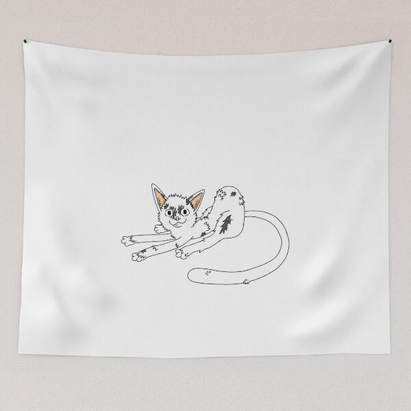Item preview, Scrappy White Kitten Long Tail Loaf designed and sold by Salty-Dream.