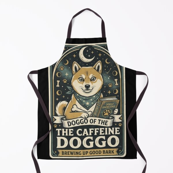 Item preview, The Caffeine Dog Tarot Card Funny Puppy Coffee designed and sold by piketo.