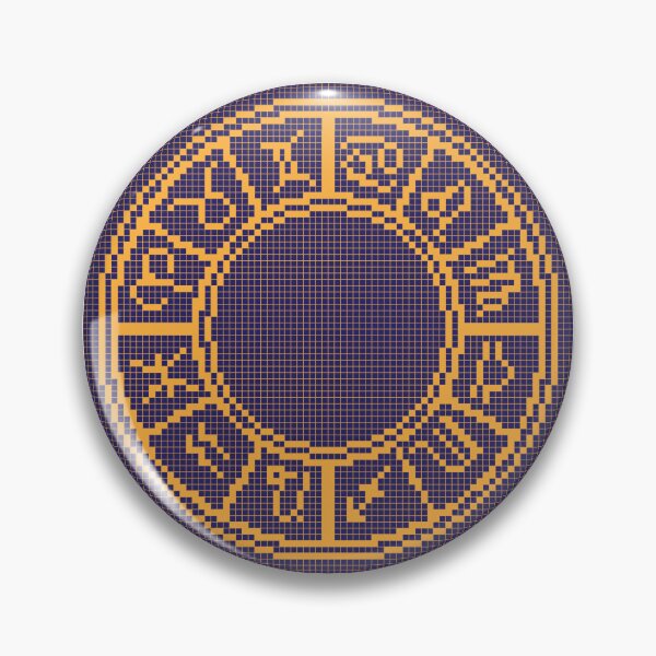 Item preview, Zodiac Wheel Pixel Art designed and sold by BaiMaoTapestry.