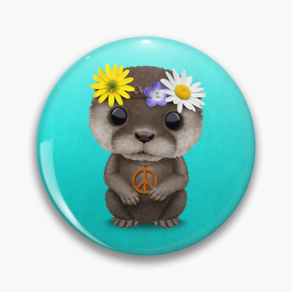 Item preview, Cute Baby Otter Hippie  designed and sold by JeffBartels.