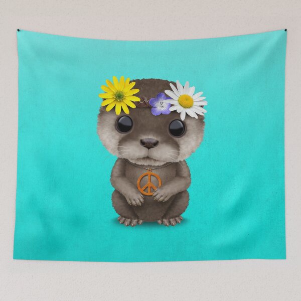 Item preview, Cute Baby Otter Hippie  designed and sold by JeffBartels.