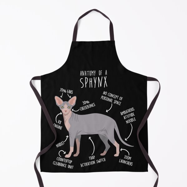 Item preview, Bicolor Sphynx Cat Anatomy designed and sold by Clara Hollins.