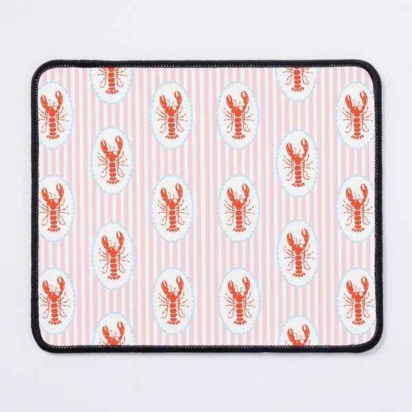 Item preview, Trendy Stripy Lobster Pattern | Coastal Nautical Summer Illustration designed and sold by poppet103.