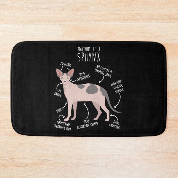 Item preview, Bicolor Sphynx Cat Anatomy designed and sold by Clara Hollins.