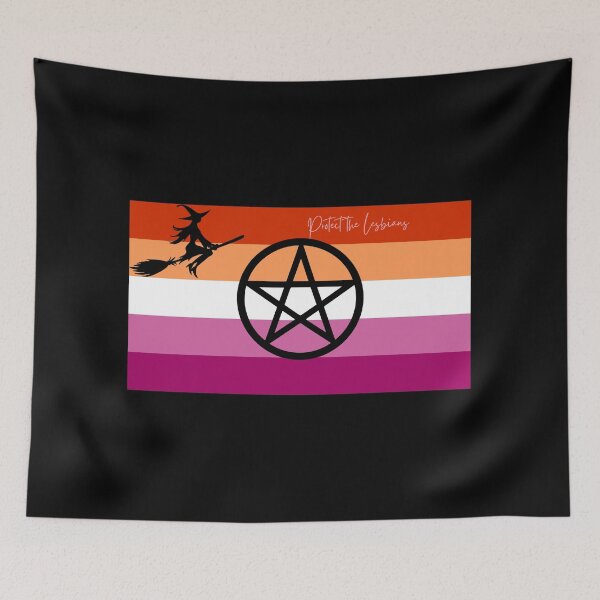 Item preview, Protect The Lesbians- Lesbian pentacle  designed and sold by The Bi Witch.