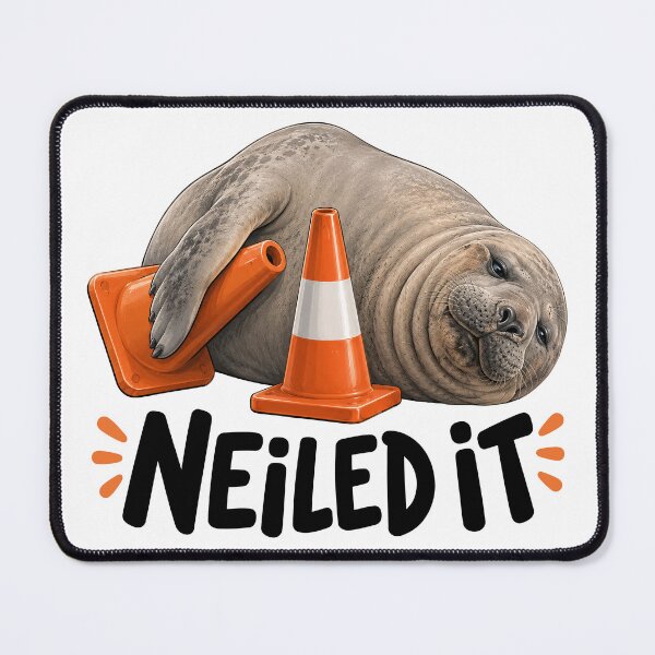 Item preview, Neil The Seal Funny Elephant Seal designed and sold by Eh Plus Designs.