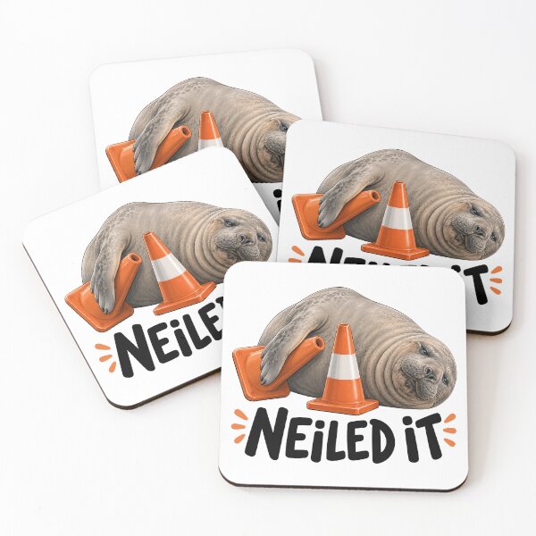 Item preview, Neil The Seal Funny Elephant Seal designed and sold by Eh Plus Designs.