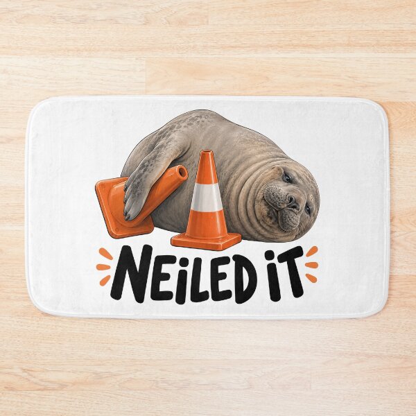 Item preview, Neil The Seal Funny Elephant Seal designed and sold by Eh Plus Designs.