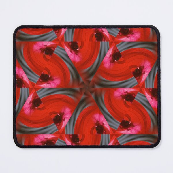 Item preview, Abstract Red Floral Spiral Pattern designed and sold by SilentBloomLab.