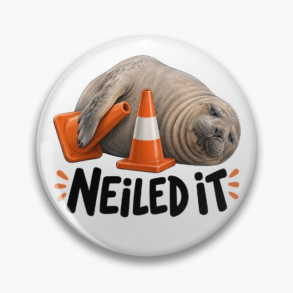 Item preview, Neil The Seal Funny Elephant Seal designed and sold by Eh Plus Designs.