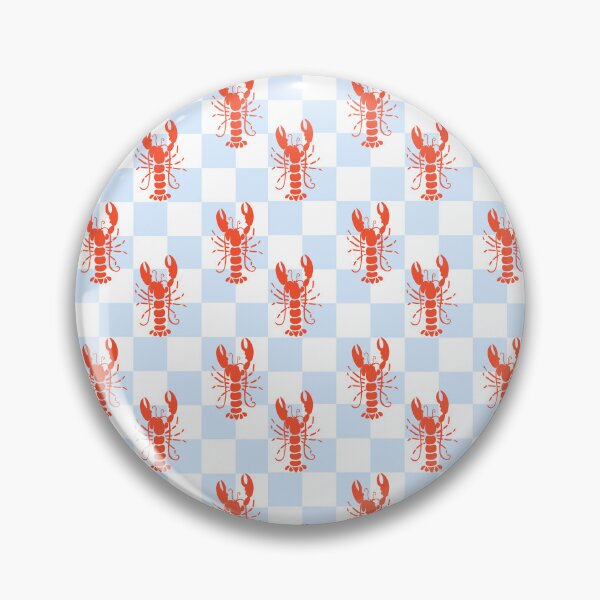 Item preview, Trendy Stripe Lobster Pattern | Coastal Nautical Summer Illustration designed and sold by poppet103.