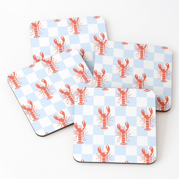 Item preview, Trendy Stripe Lobster Pattern | Coastal Nautical Summer Illustration designed and sold by poppet103.