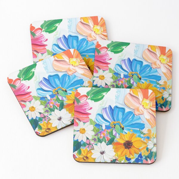 Item preview, Flower Painting Collage Colorful designed and sold by The Retromotel.