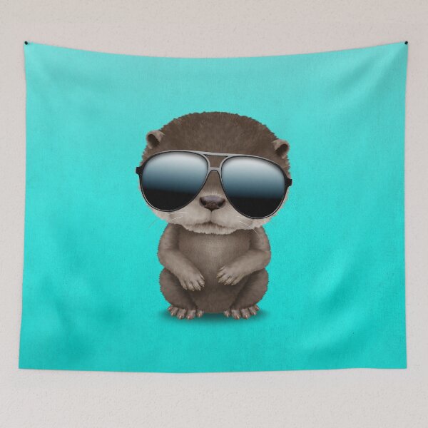 Item preview, Cool Baby Otter Wearing Sunglasses designed and sold by JeffBartels.