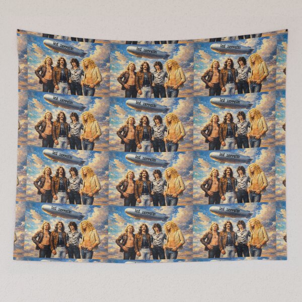 Item preview, Painting of the Led Zeppelin Band Members designed and sold by Halifaxartguy.