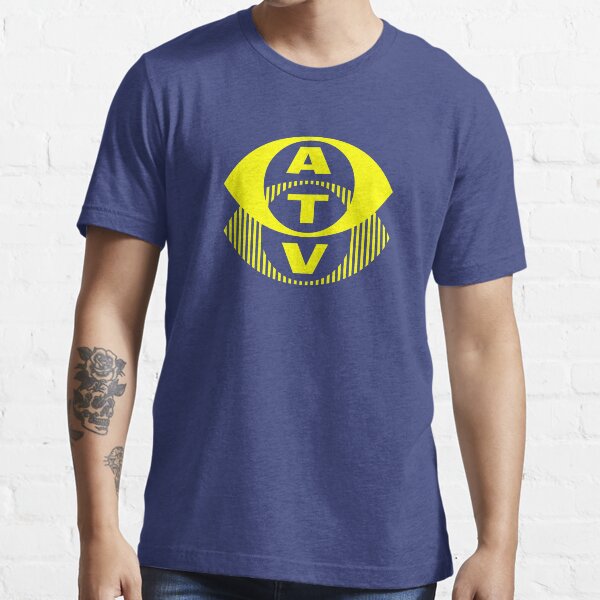 Retro TV ATV in a bright yellow Essential T-Shirt