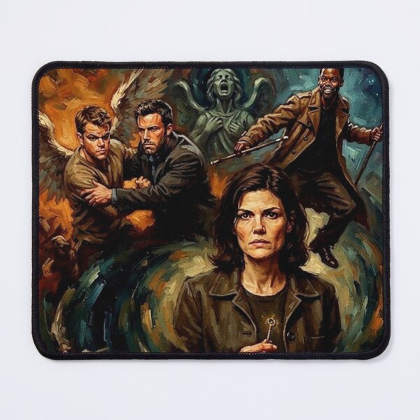 Item preview, Dogma Retro Fantasy Comedy Satire Fallen Angels Tribute Art Movie Poster designed and sold by Art's Diner.