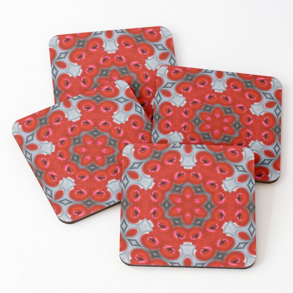 Item preview, Elegant Red Floral Mandala designed and sold by SilentBloomLab.