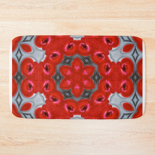 Item preview, Elegant Red Floral Mandala designed and sold by SilentBloomLab.