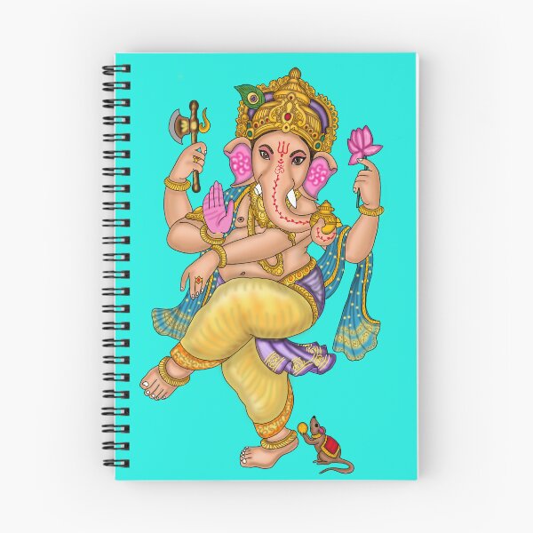 Item preview, Dancing Lord Ganesha Artwork | Divine Hindu God Digital Painting Illustration designed and sold by Harshit_Digital_Arts.