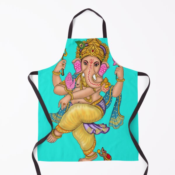 Item preview, Dancing Lord Ganesha Artwork | Divine Hindu God Digital Painting Illustration designed and sold by Harshit_Digital_Arts.
